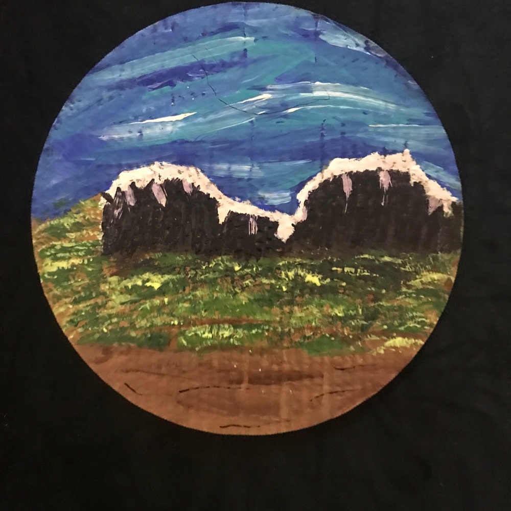 Colorful Hand Design & Hand Painted Plate - Picture 3 of 16